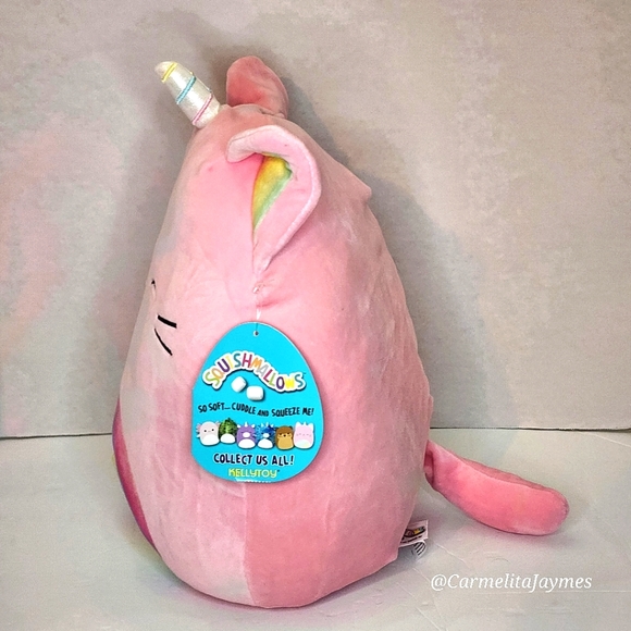 SABRINA 🦄 Light Pink Rainbow Caticorn 2019 Original Squishmallow ☆》NWT《☆ - Picture 6 of 8